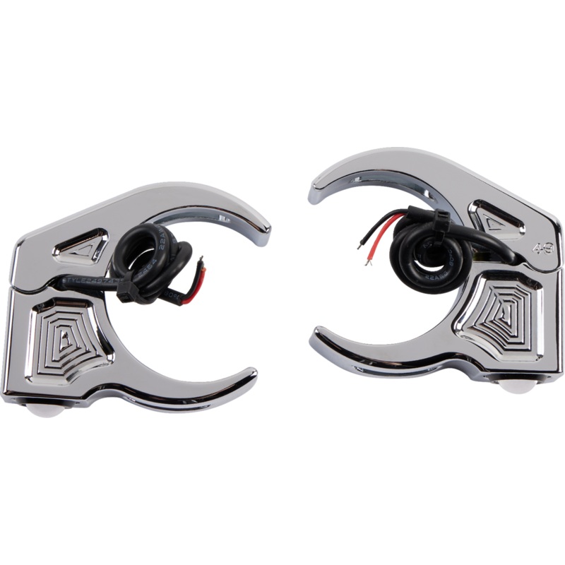 JOKER MACHINE Turn Signal – 49 mm – Amber – Chrome 05-222-3
