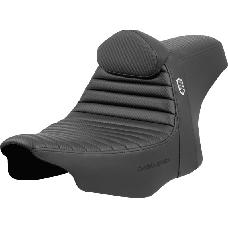 SADDLEMEN Pro Series SDC Performance Seat – Tuck-n-Roll – w/ Backrest – FLH/FLT ’23-’24 SC82307TB