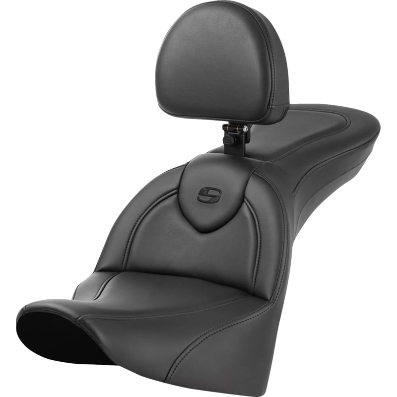 SADDLEMEN Roadsofa* Seat – with Backrest – Plain 818-33-187BR