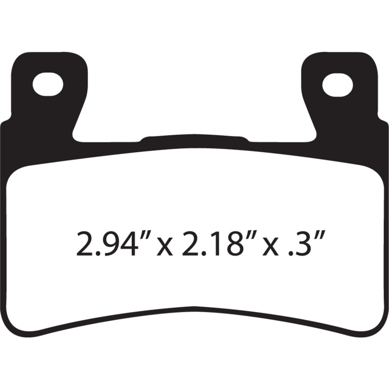 EBC HH Brake Pads – FA296HH Sintered Metal Harley/Buell  Brake Pad