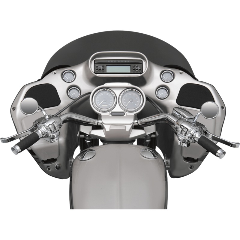 FLANDERS Chrome Knurled 28 Swept Back Handlebar w/ Dimpling 1 Handlebar  Swept Back
