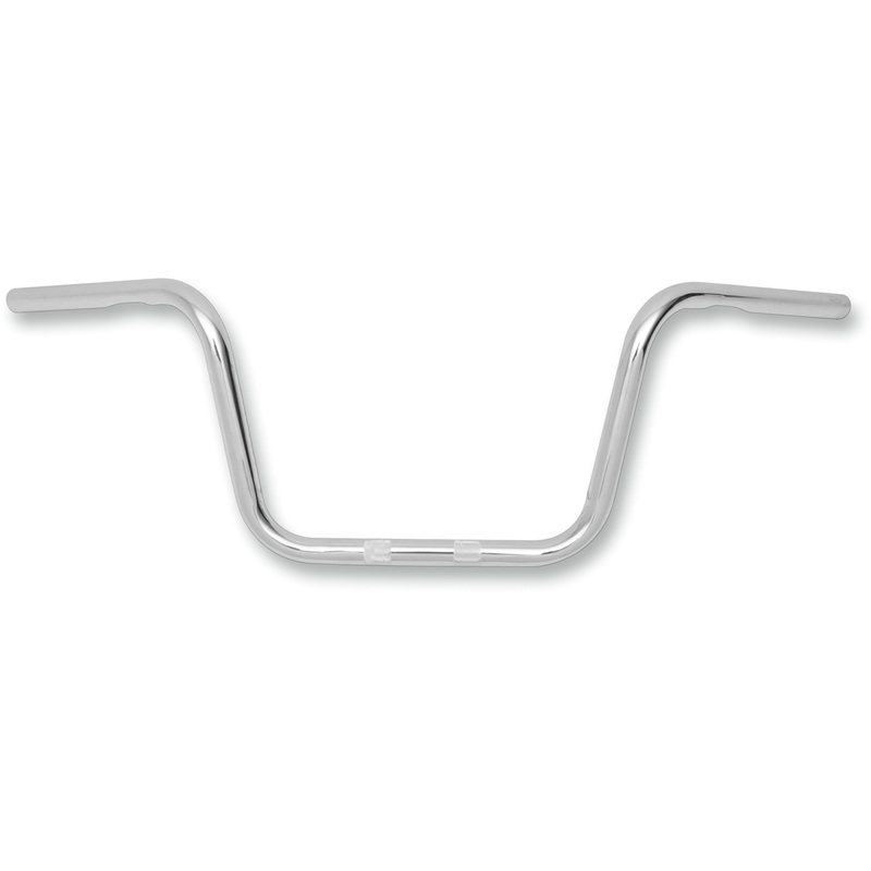 FLANDERS Chrome Knurled Ape Hanger Handlebar w/ Dimpling 1 Handlebar  Ape Hanger/Mini
