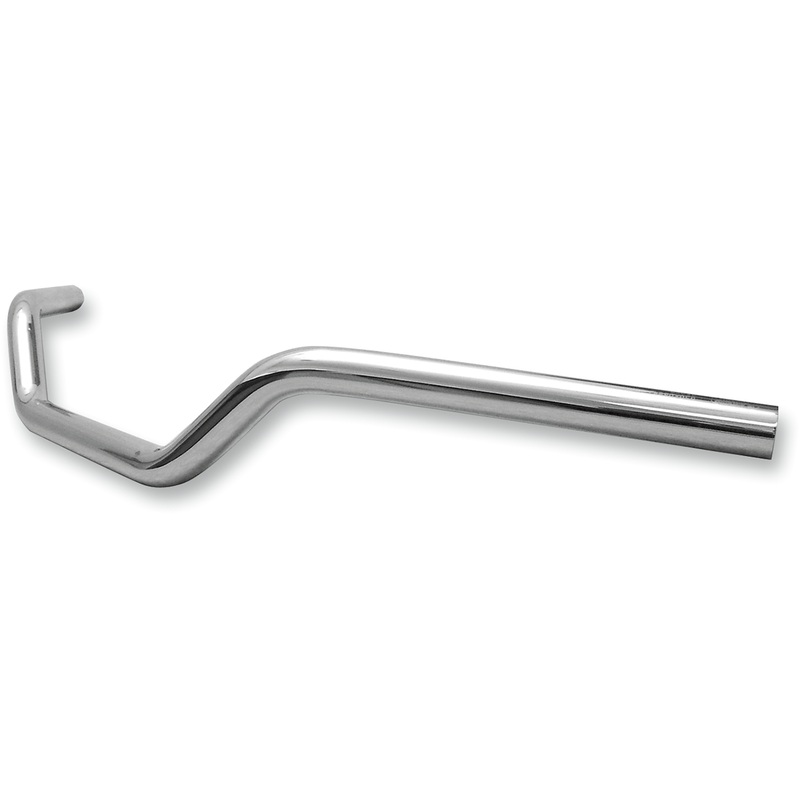 FLANDERS Chrome Knurled Bad Boy Handlebar w/ Dimpling 1 Handlebar  Bad Boy