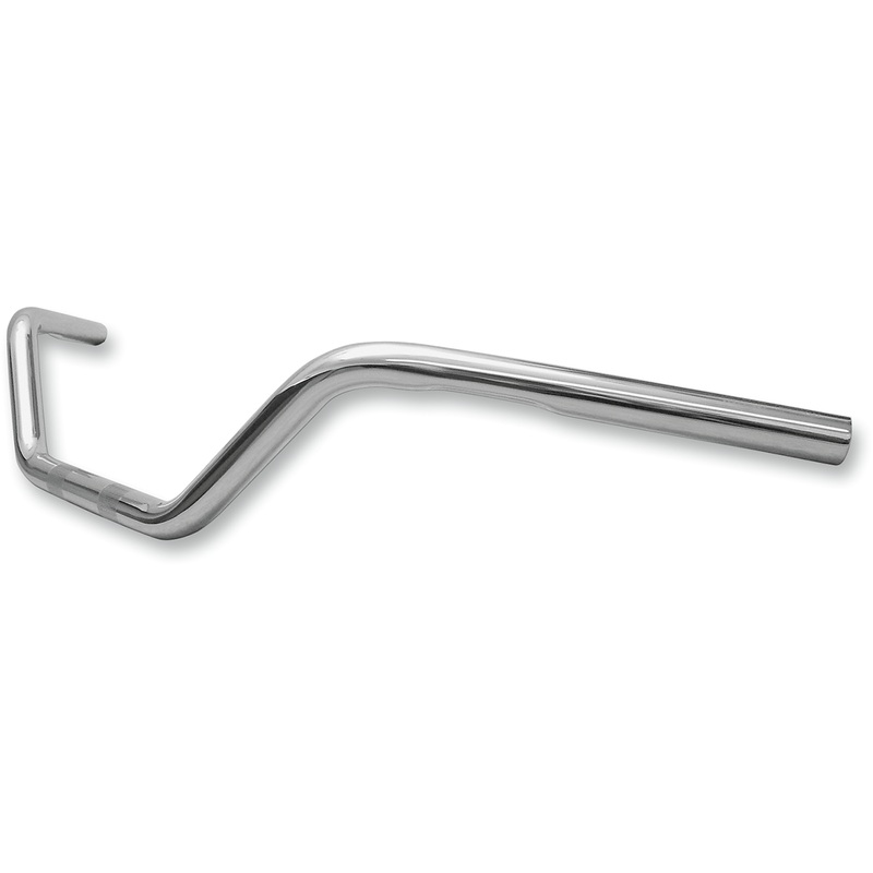 FLANDERS Chrome Knurled Flat Track Handlebar w/ Dimpling 1 Handlebar  Flat Track
