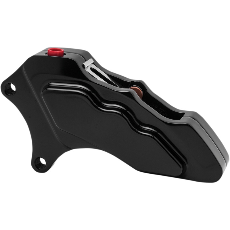 HAWG HALTERS 6-Piston Caliper – Front – Black – 13 6-Piston Front Brake Caliper for 13 Rotor