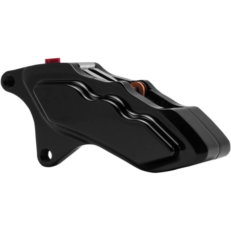 HAWG HALTERS 6-Piston Caliper – Left/Front – Black 6-Piston Brake Caliper