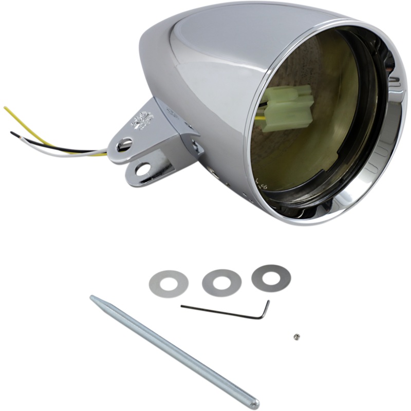 HEADWINDS 4 1/2 Headlight Housing – Chrome – Concours Rocket Smooth Concours Headlight Housings