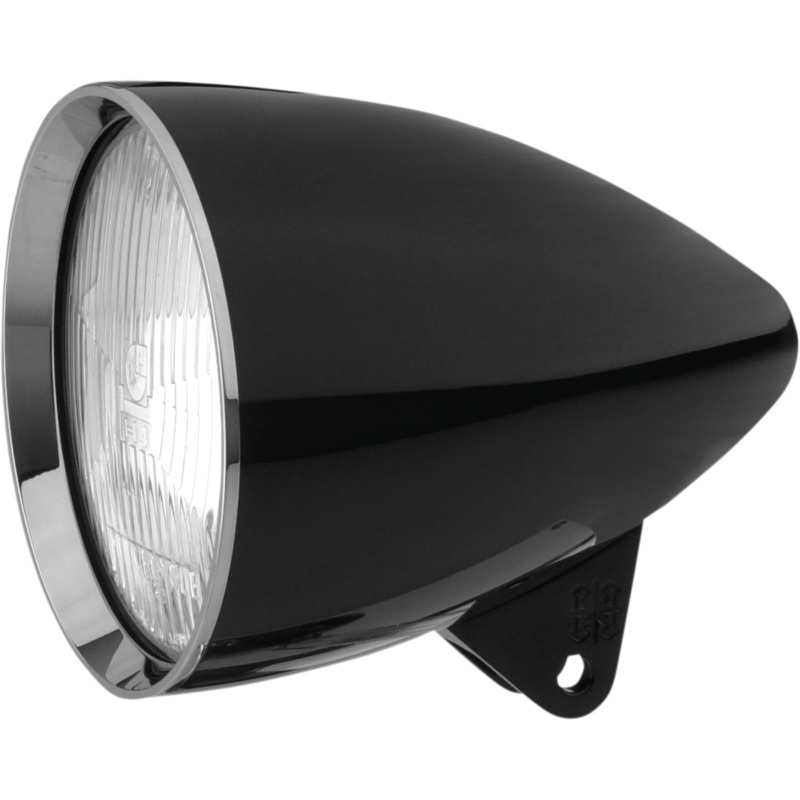 HEADWINDS 5 3/4 Headlight Housing – Black – Concours Rocket Smooth Concours Headlight Housings