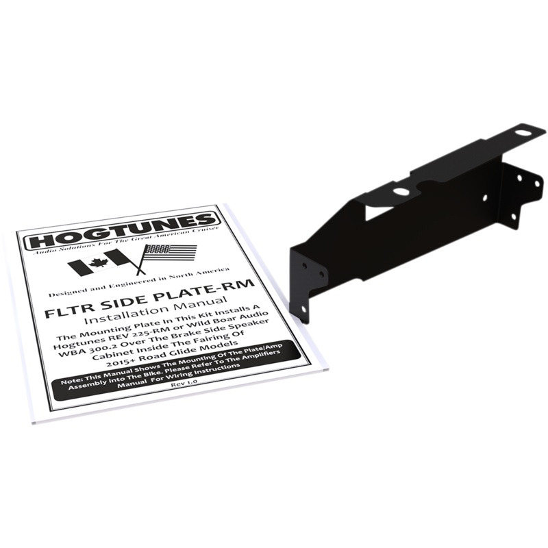 HOGTUNES Amp Side Mount Plate 3rd Amp Install Plate