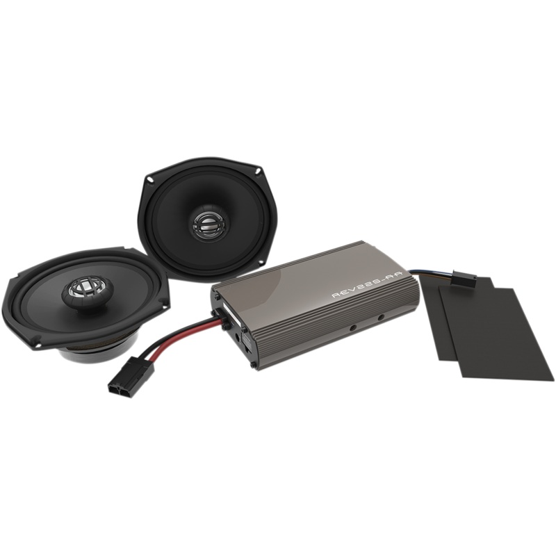 HOGTUNES Front Speaker Kit – 225-Watt Amp 225-Watt Amp/Front Speaker Kit