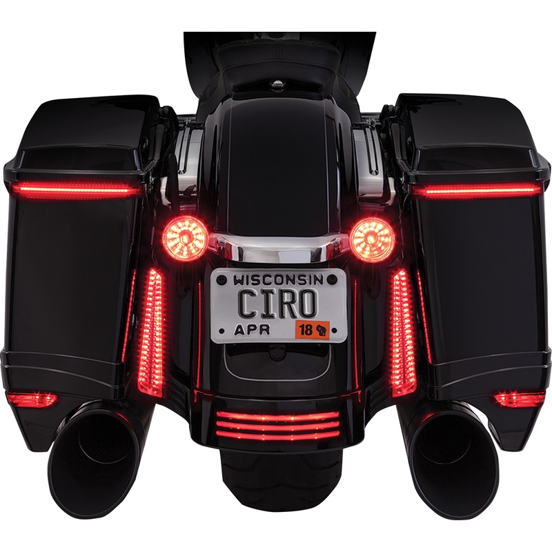 CIRO Bag Light Blades – Red Turn Signals Bag Blades Accent Lights