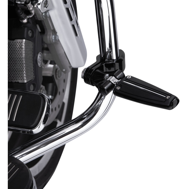 CIRO Pinless Clevis Clamp – Black Engine Guard Highway Peg Hingeless Mounting Clamp Kit