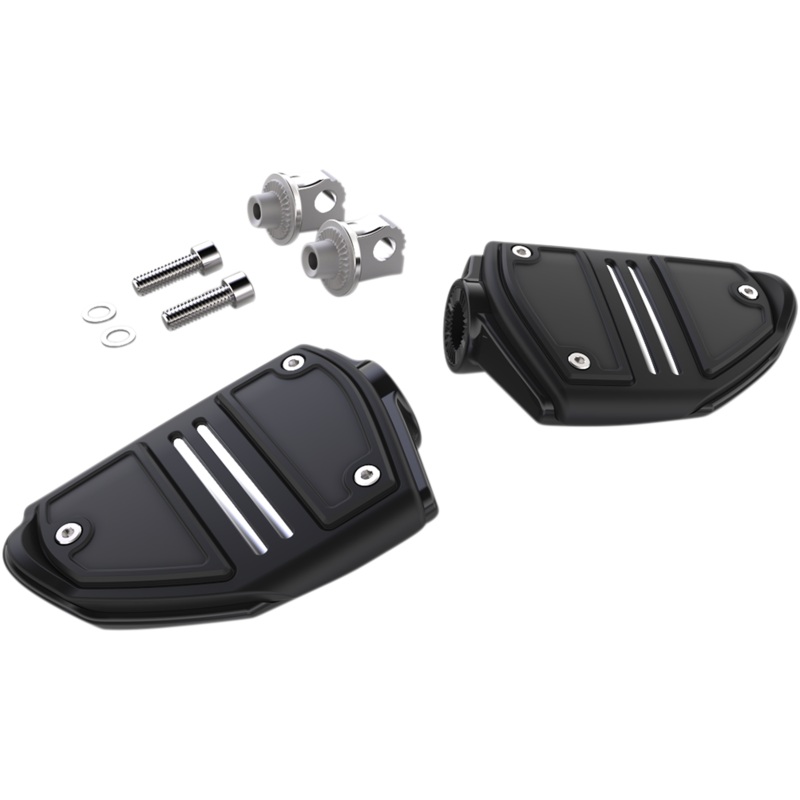 CIRO Twin Rail Footpeg – With Mount – Black Twin Rail Footrests