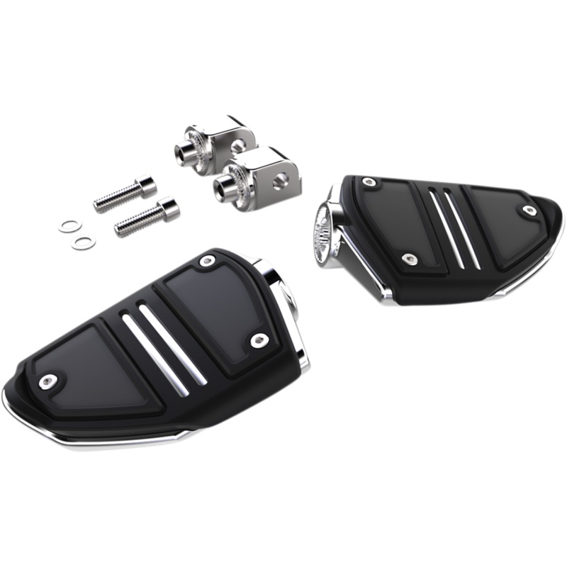 CIRO Twin Rail Footpeg – With Mount – Chrome – Softail Twin Rail Footrests
