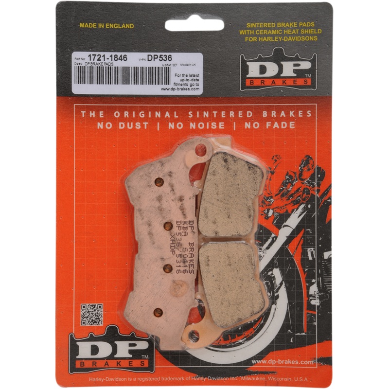 DP BRAKES Sintered Brake Pads – DP536 Sintered Metal Harley/Buell Brake Pads
