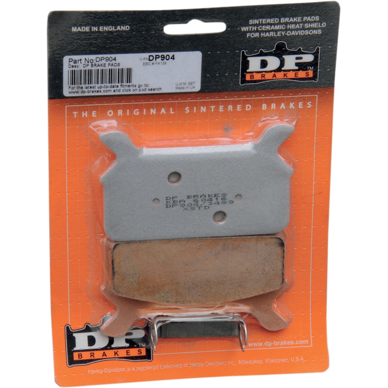 DP BRAKES Sintered Brake Pads – DP904 Sintered Metal Harley/Buell Brake Pads