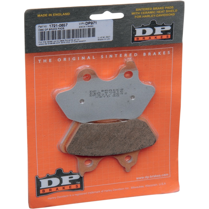 DP BRAKES Sintered Brake Pads – DP971 Sintered Metal Harley/Buell Brake Pads