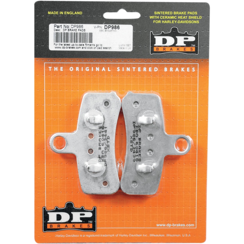 DP BRAKES Sintered Brake Pads – DP986 Sintered Metal Harley/Buell Brake Pads