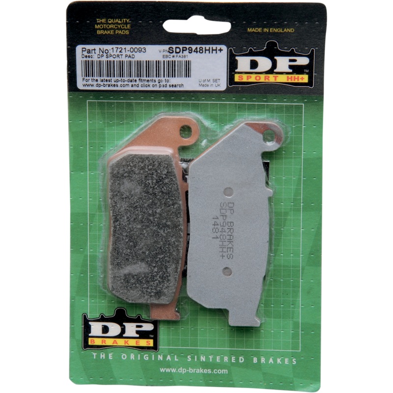 DP BRAKES Sintered Metal Brake Pads – Sportster – SDP948HH Sintered Metal Harley/Buell Brake Pads