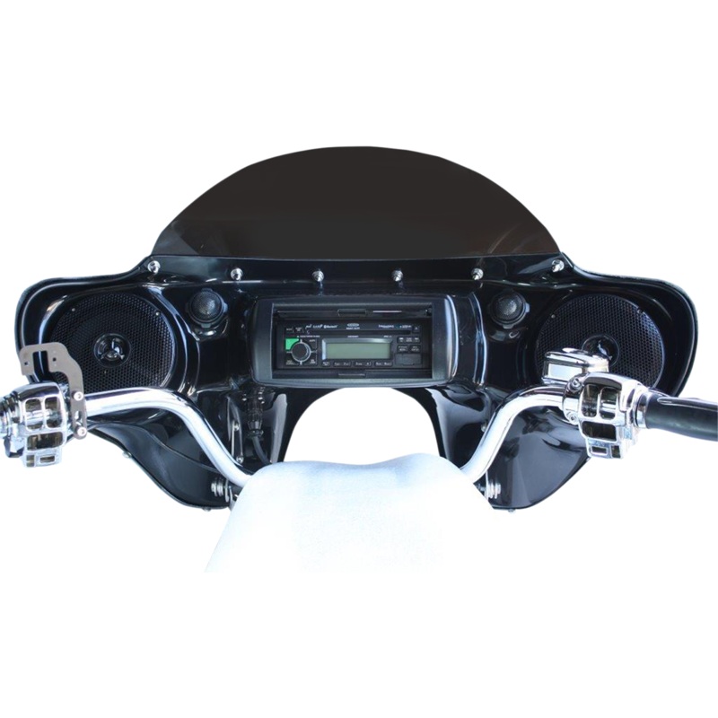 HOPPE INDUSTRIES Sport Stereo Fairing – Handlebar Control – Softail Sportzilla Fairing with Stereo Receiver