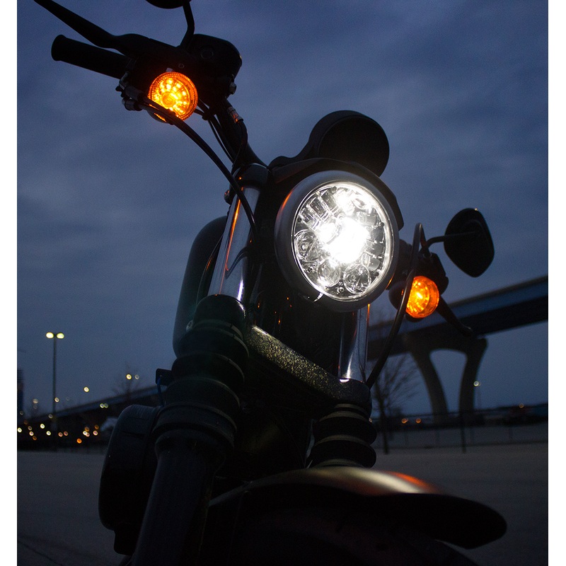 J.W. SPEAKER Adaptive 2 LED Headlight – 5-3/4 – Black Adaptive 2 LED Headlight