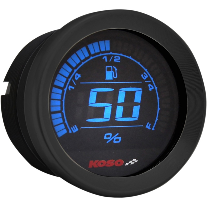 KOSO NORTH AMERICA 2 Fuel Level Gauge – Black Replacement Gauge