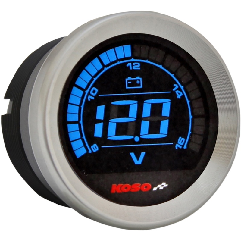 KOSO NORTH AMERICA 2 Voltmeter Gauge – Chrome Replacement Gauge