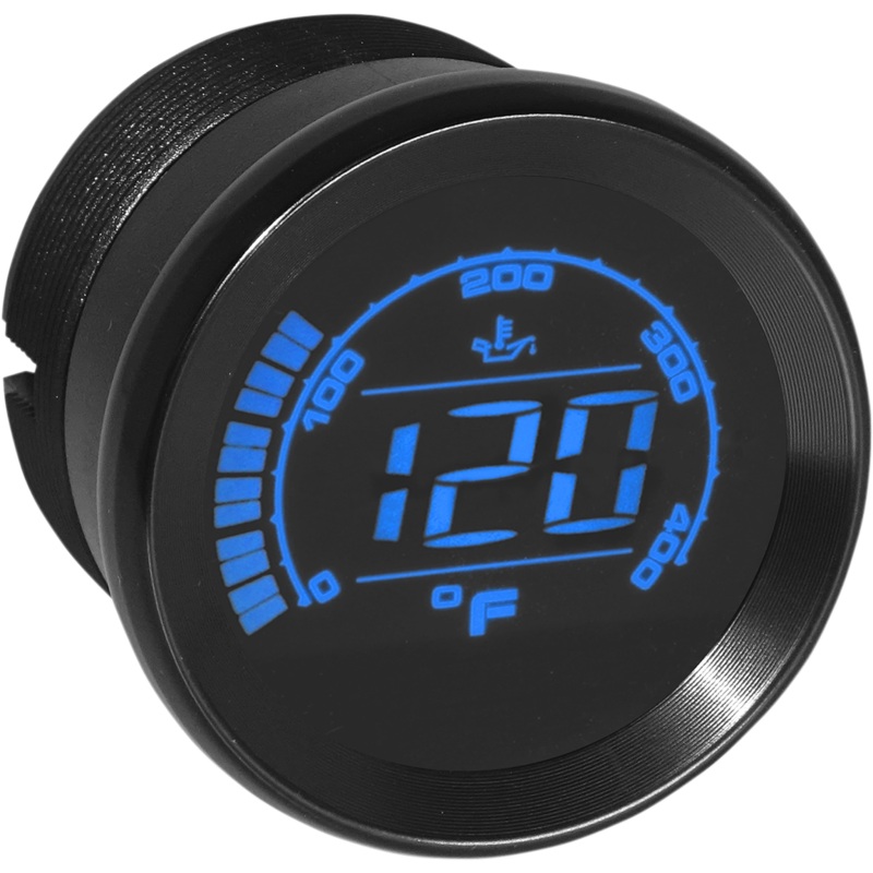 KOSO NORTH AMERICA HD-02 Oil Pressure Gauge – Black – 2 HD-02 Oil Temperature Gauge