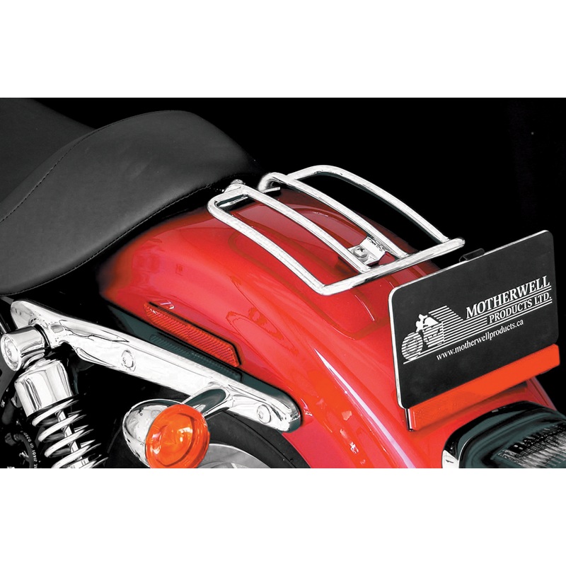 MOTHERWELL Luggage Rack – Chrome – XL 883 6 Solo Luggage Rack