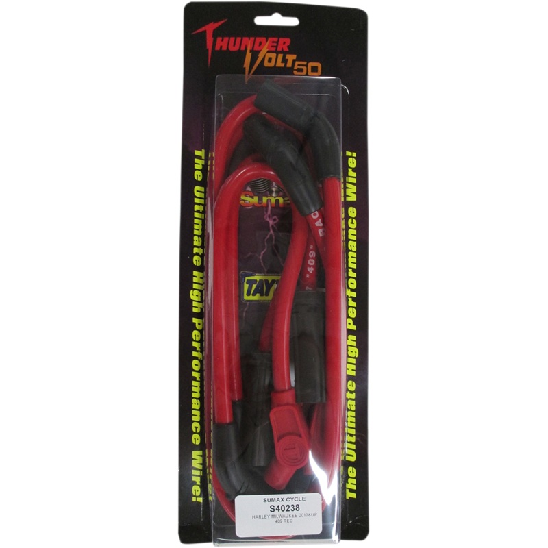 SUMAX 10.4 mm Spark Plug Wire – Red 409 Pro Race Custom-Fit Spark Plug Wire Kit