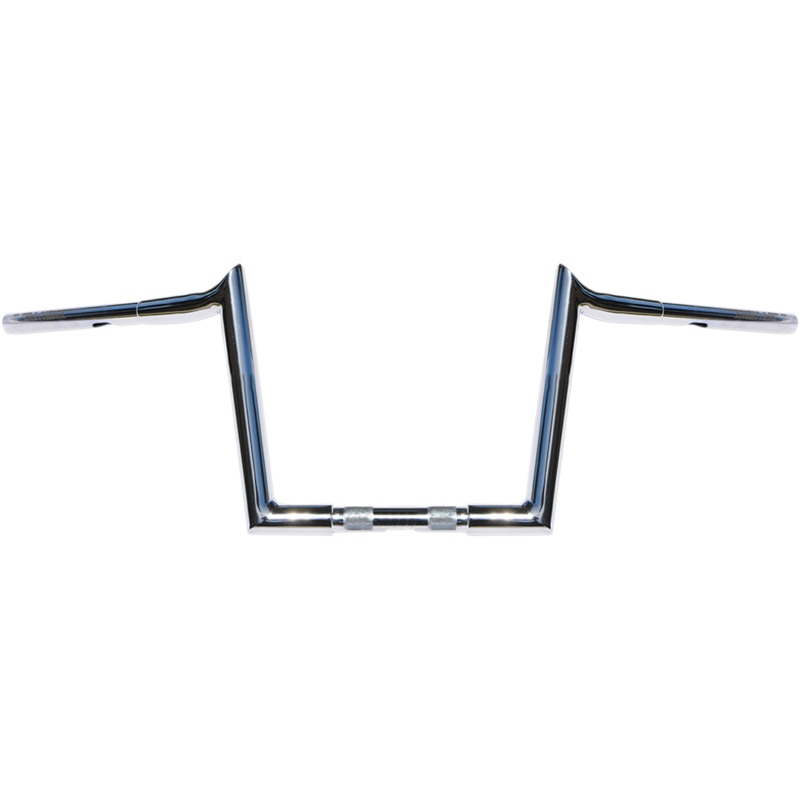 WILD 1 Chrome 10 Hooked Handlebar 1-1/4 Chubby Handlebar  Hooked