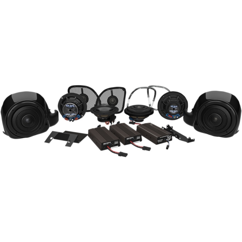 WILD BOAR AUDIO 900 Watt 6-Speaker Complete Amplified Kit 900 Watt 6-speaker Complete Amplified Kit