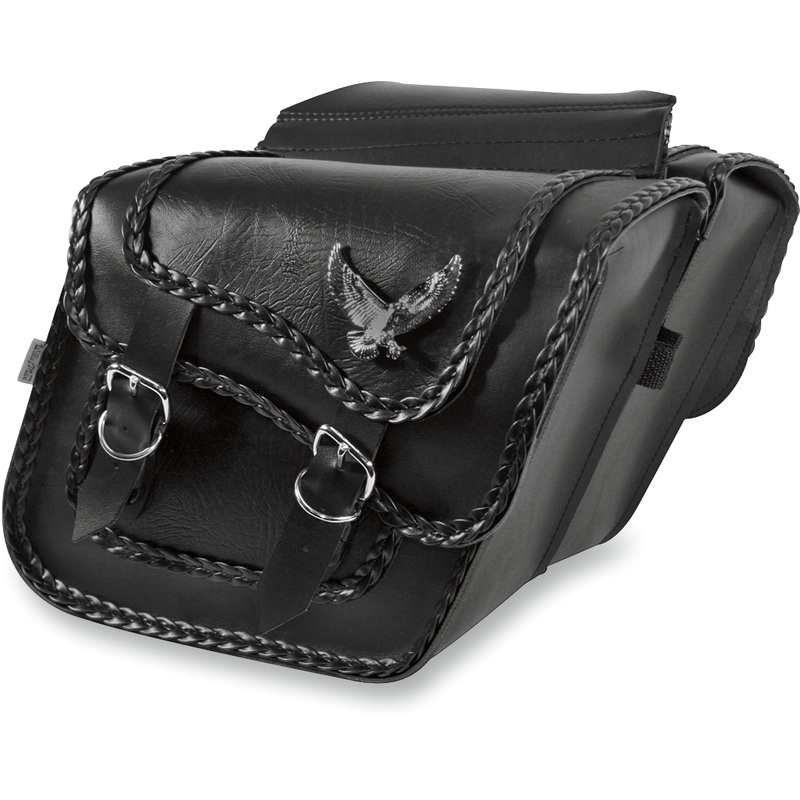 WILLIE & MAX LUGGAGE Black Magic Saddlebag – Adjustable Black Magic Saddlebags