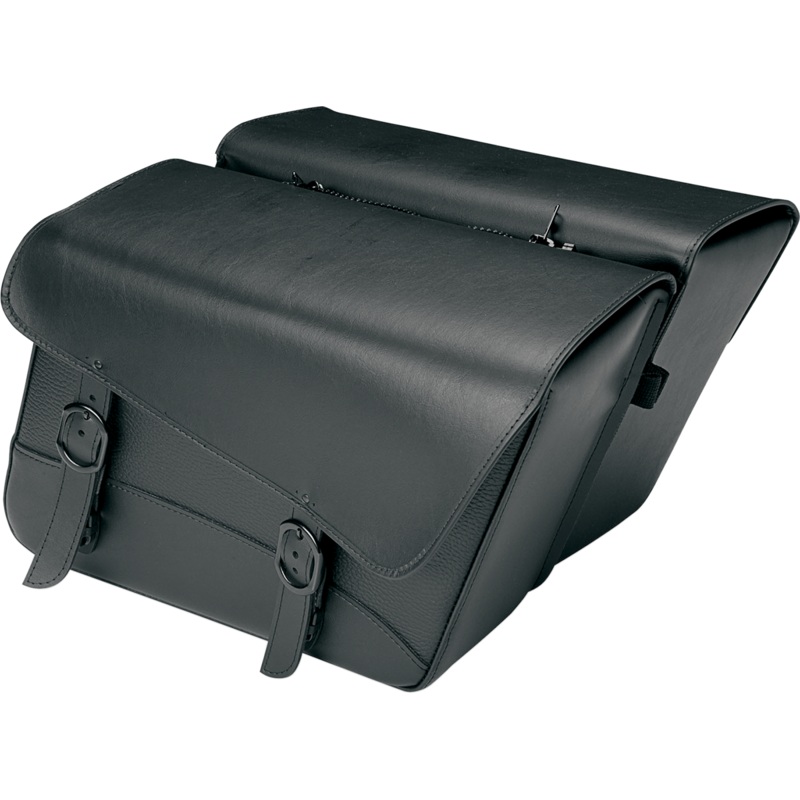 WILLIE & MAX LUGGAGE Compact Black Jack Saddlebag – Slant – Large Compact Black Jack Saddlebags