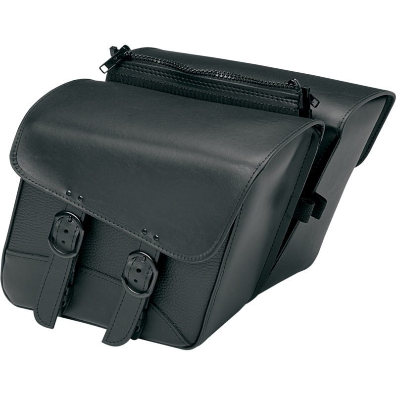 WILLIE & MAX LUGGAGE Compact Black Jack Saddlebag – Slant – Small Compact Black Jack Saddlebags