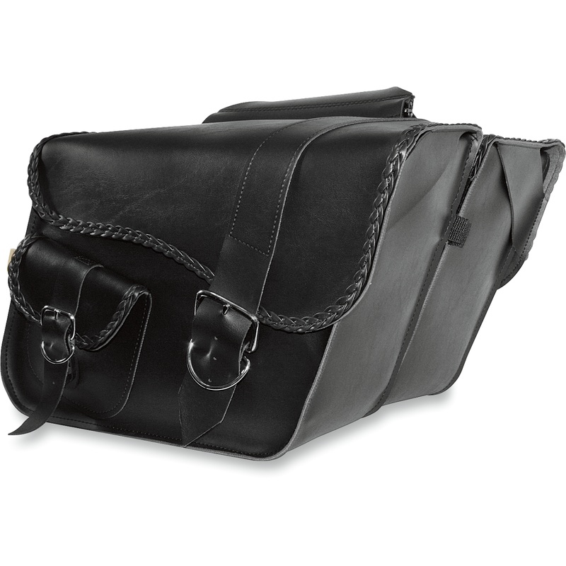 WILLIE & MAX LUGGAGE Ranger Braided Saddlebags – Large Ranger Braided Super Slant Saddlebags