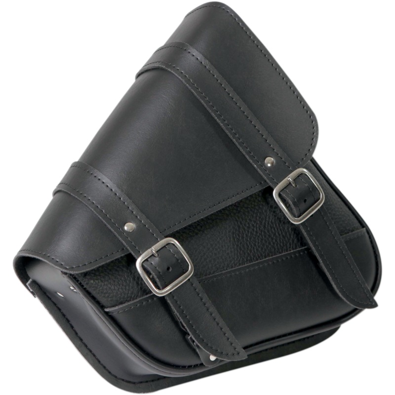 WILLIE & MAX LUGGAGE Swingarm Bag – Black Swingarm Saddlebag