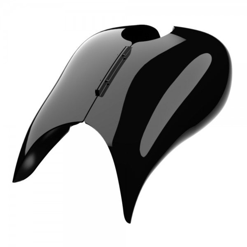 Advanblack Color Matched Stretched Tank Cover for Harley 2008-2020 Street Glide & Road Glide Vivid Black No Pinstripe