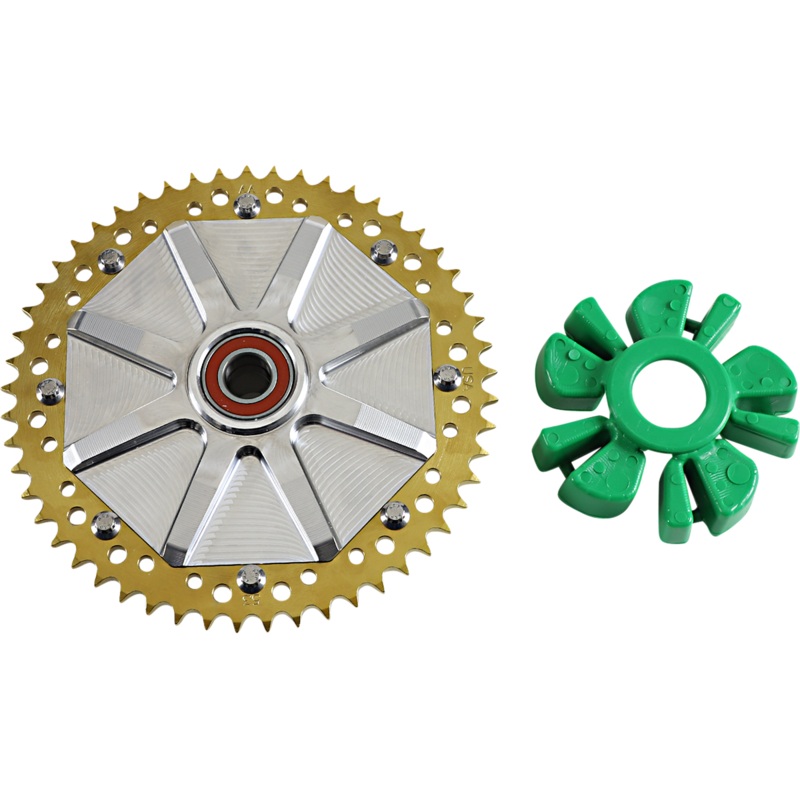 ALLOY ART Cush Drive Sprocket – Gold – 53 Tooth Cush Drive Chain Sprocket