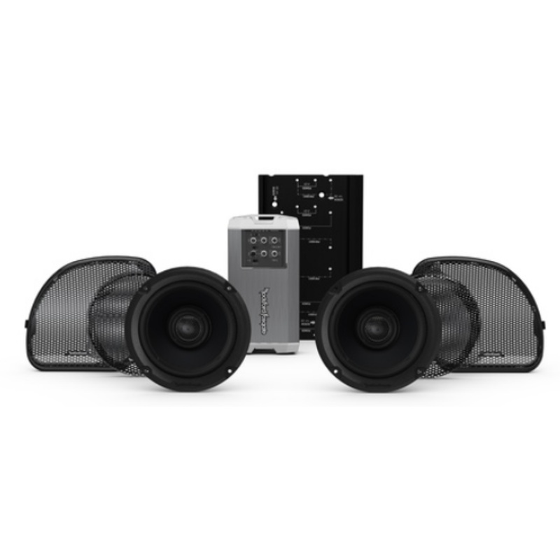 Rockford Fosgate 2014+ Harley-Davidson Road Glide Street Glide 2-Speaker Amp Kit