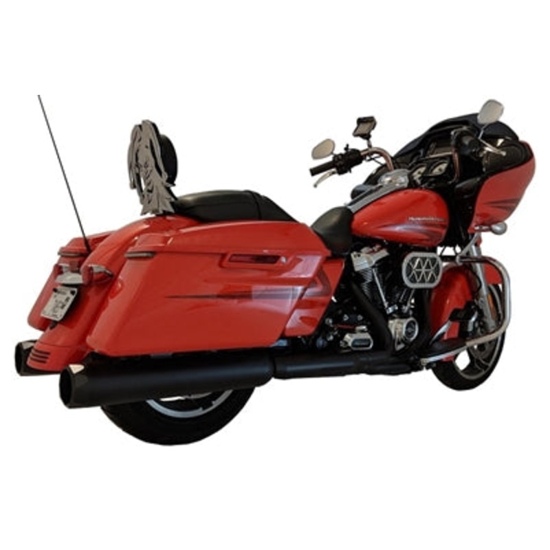 TAB Performance 2017-UP – 4.5 BLACK B.A.M. STICK SLIP-ON MUFFLERS – Zombie Baffle / Slash Cut Tip