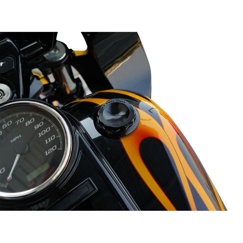 ARLEN NESS Gas Cap – Black – 12 Point Vented Gas Cap