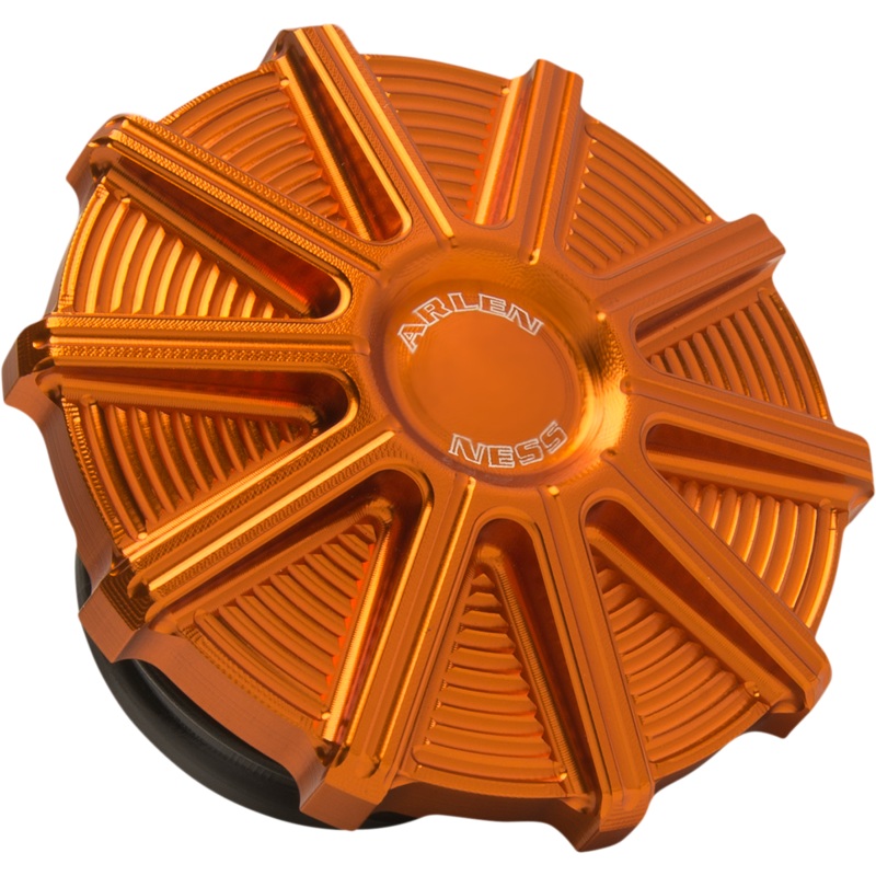 ARLEN NESS Gas Cap – Orange – 10 Gauge Vented Gas Cap