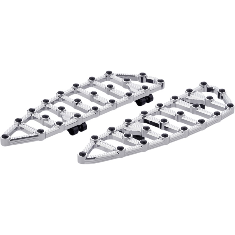 ARLEN NESS MX Driver Floorboards – Chrome MX Billet Floorboards