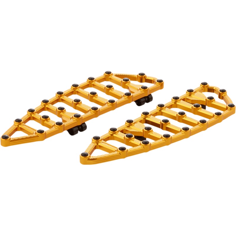 ARLEN NESS MX Driver Floorboards – Gold MX Billet Floorboards