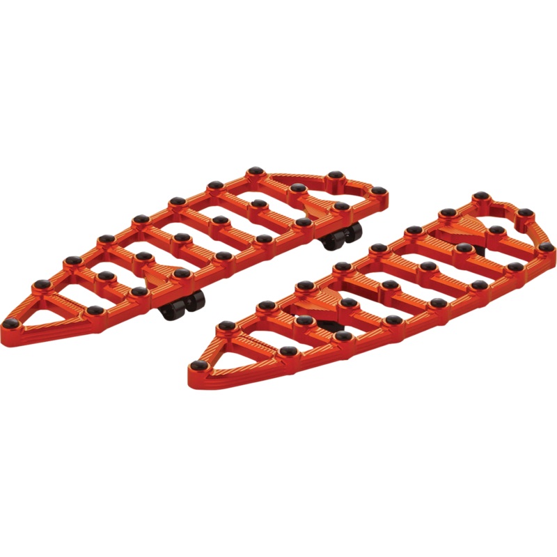 ARLEN NESS MX Driver Floorboards – Orange MX Billet Floorboards