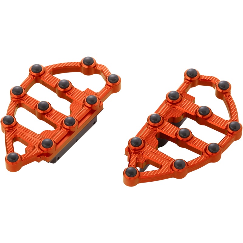 ARLEN NESS MX Passenger Floorboards – Orange MX Billet Floorboards