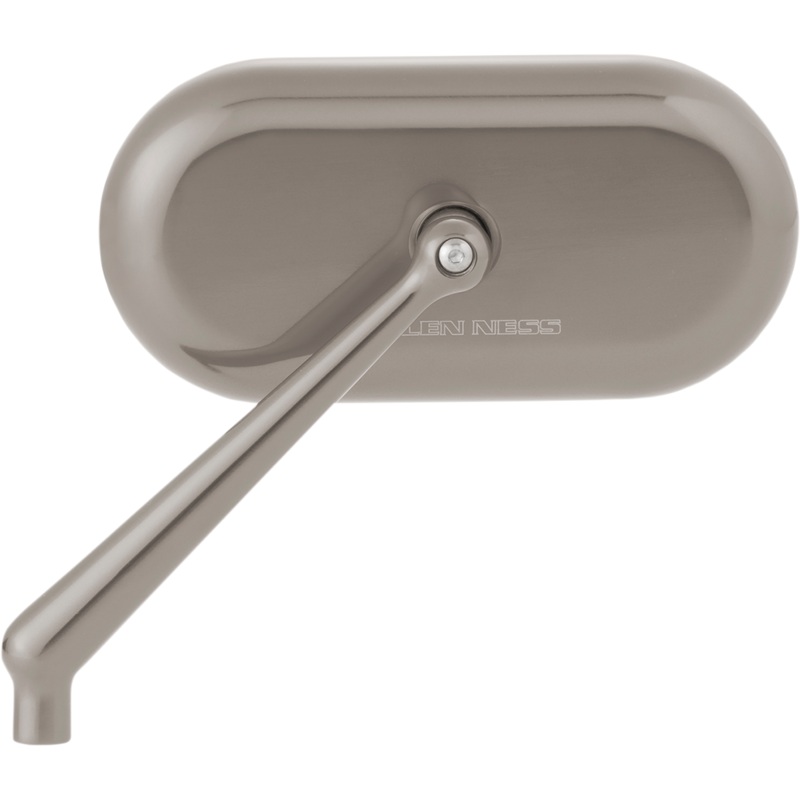 ARLEN NESS Oval Mirror – Left – Titanium Oval Mirror