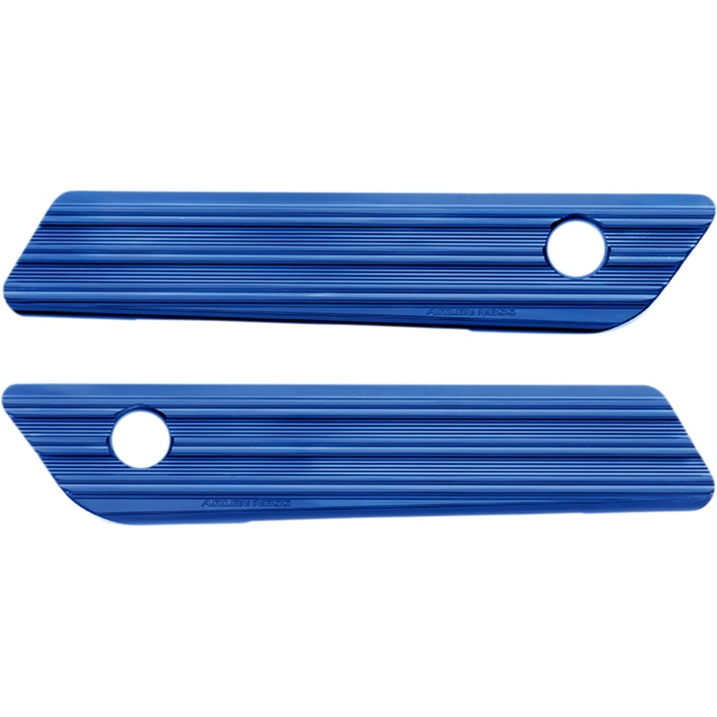 ARLEN NESS Saddlebag Latch Covers – Blue Saddlebag Latch Covers