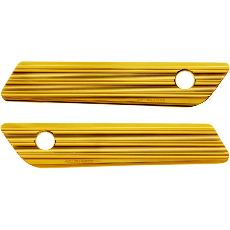 ARLEN NESS Saddlebag Latch Covers – Gold Saddlebag Latch Covers